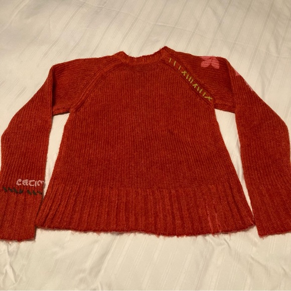 Catimini Girls Wool Blend Zip Front Cardigan Sweater Size 12 - Picture 3 of 8